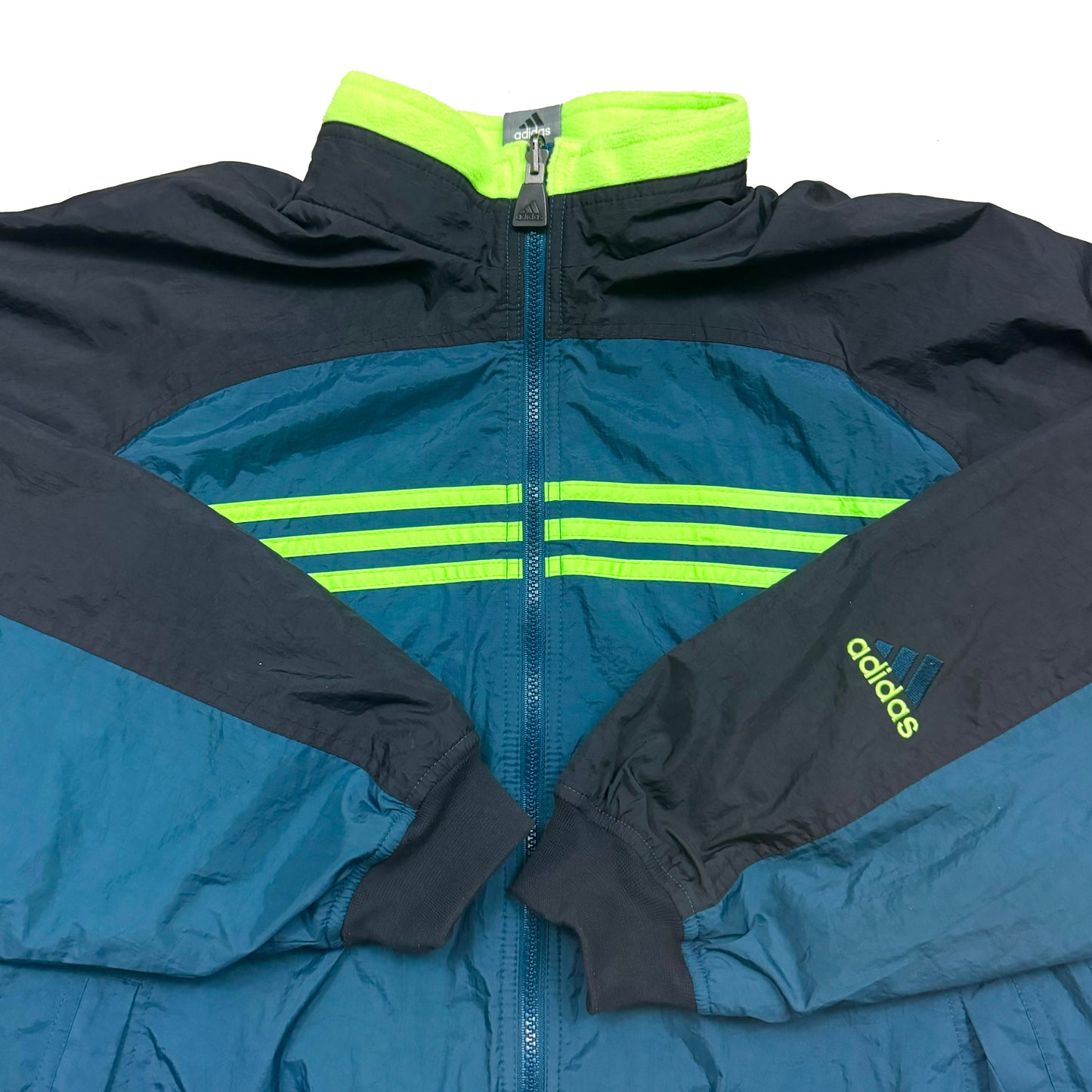 2000s ADIDAS REVERSIBLE FLEECE/ACTIVE JACKET (L)