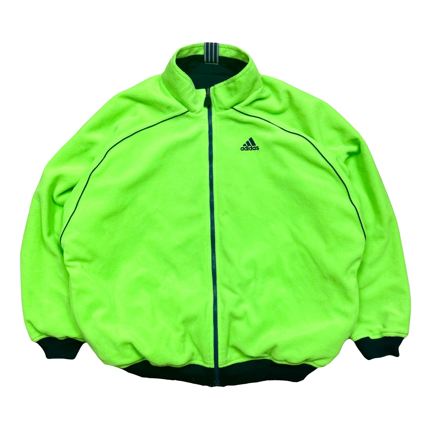 2000s ADIDAS REVERSIBLE FLEECE/ACTIVE JACKET (L)