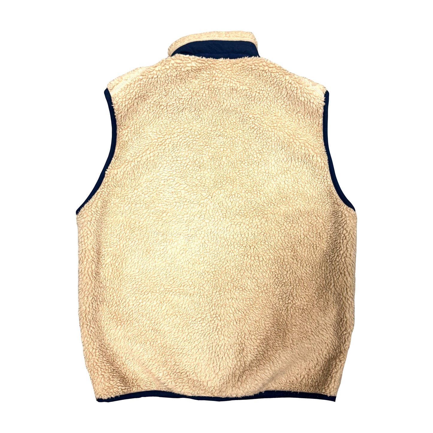 1990s PATAGONIA DEEP PILE OATMEAL SHERPA JACKET VEST (M)