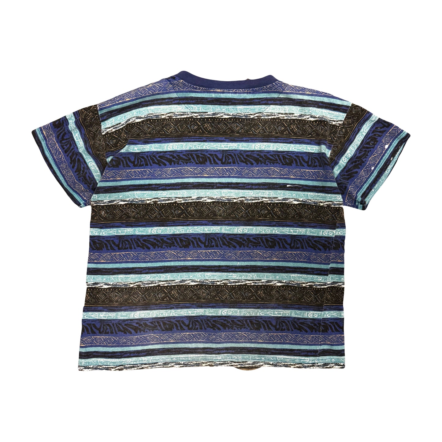 1990s OCEAN PACIFIC GEOMETRIC TOM TOM SURF TEE (XL)