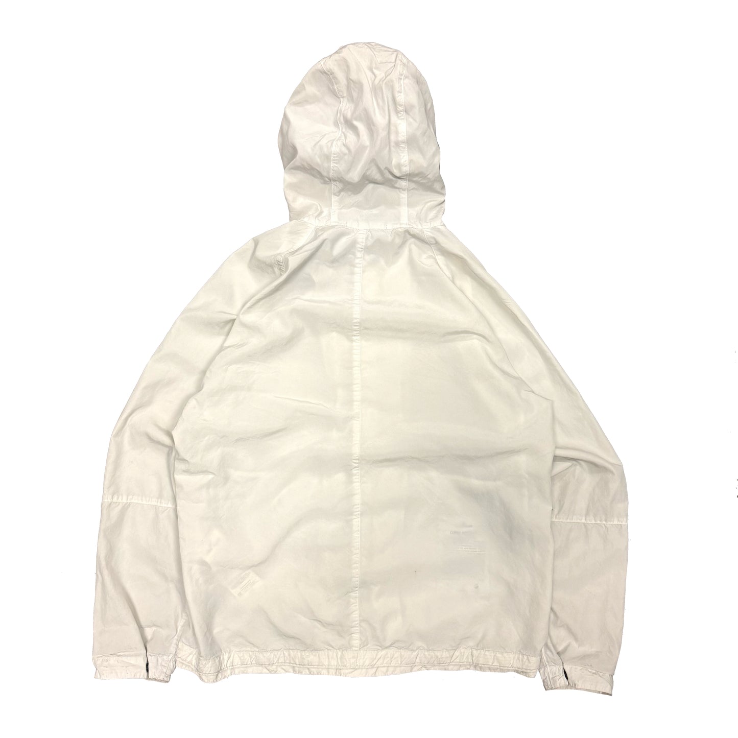 STONE ISLAND CUPRO NYLON-TC DOUBLE ZIP HOODED JACKET (M)
