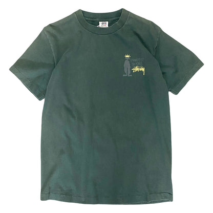 1990s STÜSSY KNOWLEDGE IS KING RASTA MAN TEE (M)