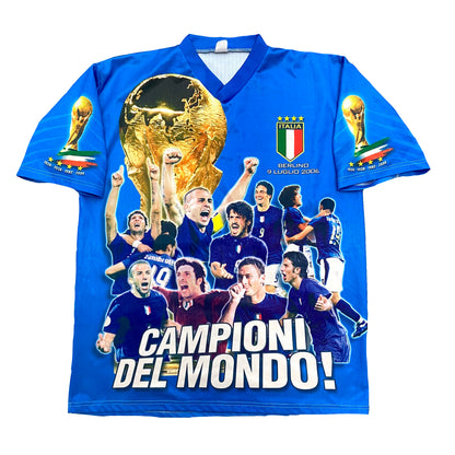 2006 ITALY WORLD CUP CHAMPIONS ALL OVER PRINT JERSEY (L)