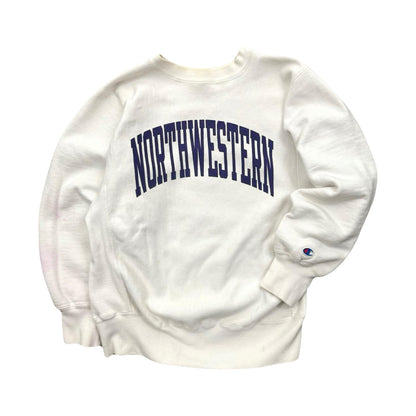 1980s CHAMPION NORTHWESTERN REVERSE WEAVE SWEATSHIRT (M)