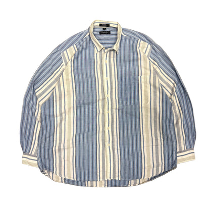 1980s CHRISTIAN DIOR MONSIEUR BUTTON DOWN 100% COTTON (XL)