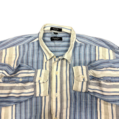 1980s CHRISTIAN DIOR MONSIEUR BUTTON DOWN 100% COTTON (XL)