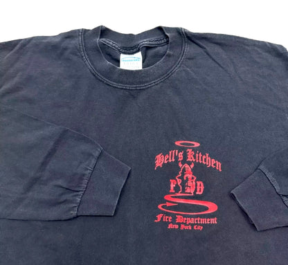 2000s HELLS KITCHEN FIRE DEPARTMENT NYC LONG SLEEVE TEE (L)