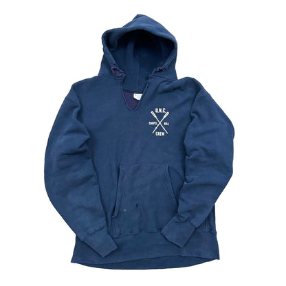 1970S CHAMPION REVERSE WEAVE UNC TAR HEELS CREW TEAM HOODIE (L)