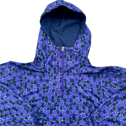 1990s NIKE GEOMETRIC PATTERN 1/4 ZIP ANORAK JACKET (L)