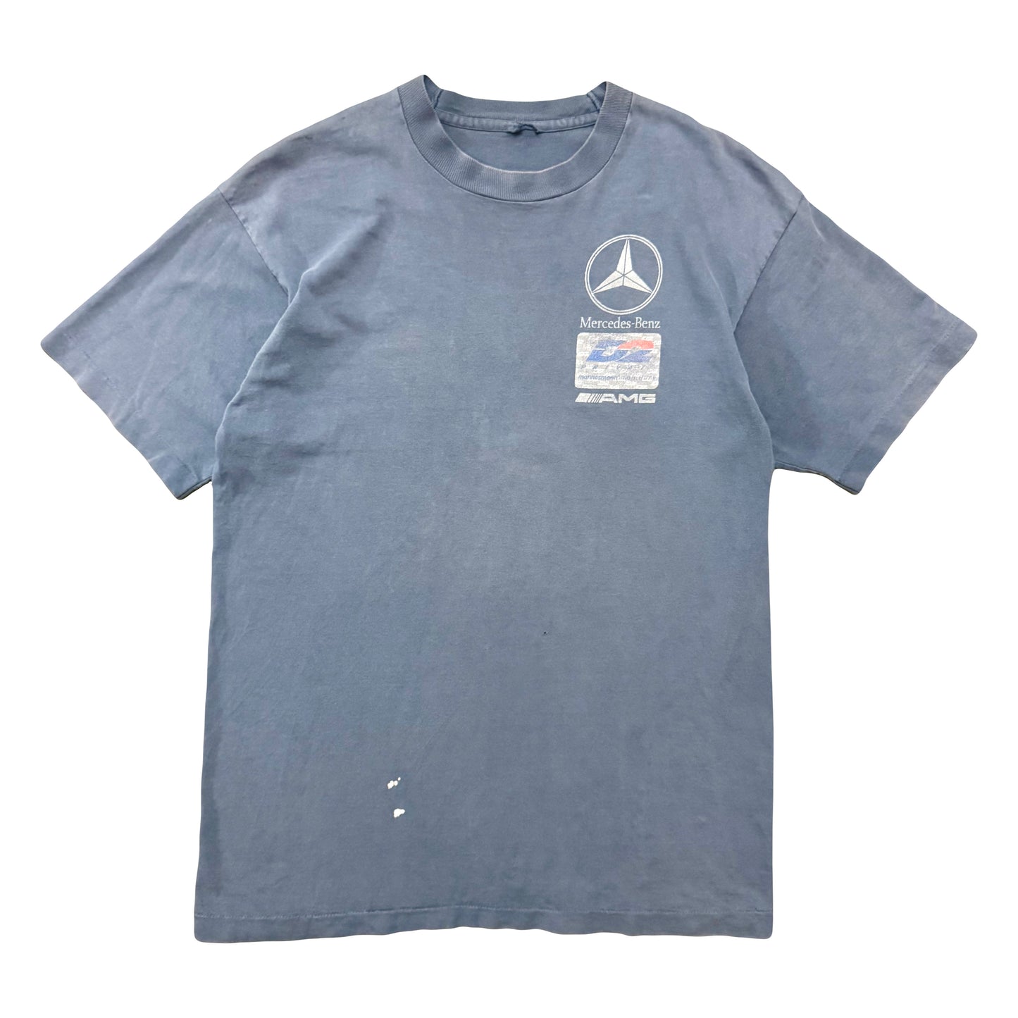 1990s MERCEDES-BENZ AMG FADED LOGO TEE (L)