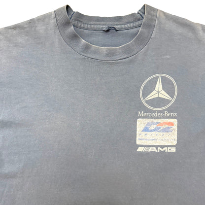 1990s MERCEDES-BENZ AMG FADED LOGO TEE (L)