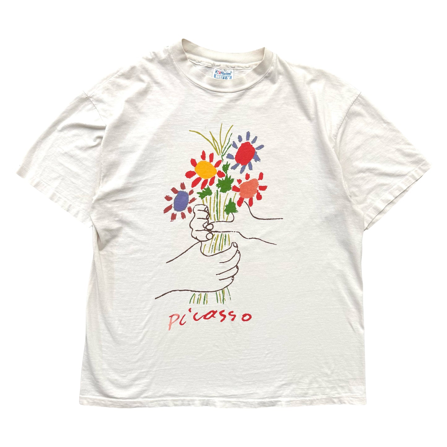 1990s PICASSO 'BOUQUET OF PEACE' TEE (L)