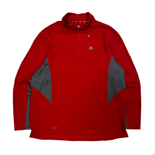 2000s NIKE ACG DRI-FIT 1/4 ZIP PULLOVER MICRO WAFFLE (XXL)