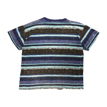 1990s OCEAN PACIFIC GEOMETRIC TOM TOM SURF TEE (XL)