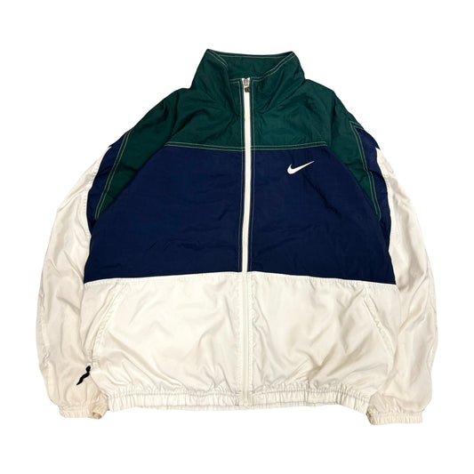 1990s NIKE COLOR BLOCK LIGHTWEIGHT TRACK JACKET (XL)