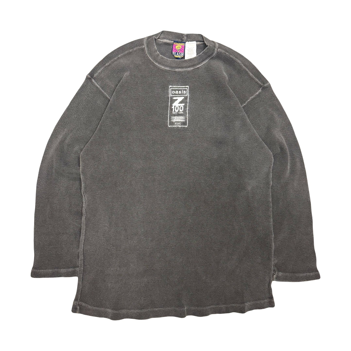 1996 OASIS Z100 NY RADIO STATION CONCERT WAFFLE KNIT L/S TEE (XL)