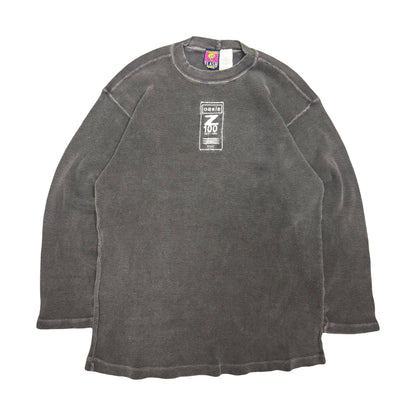 1996 OASIS Z100 NY RADIO STATION CONCERT WAFFLE KNIT L/S TEE (XL)
