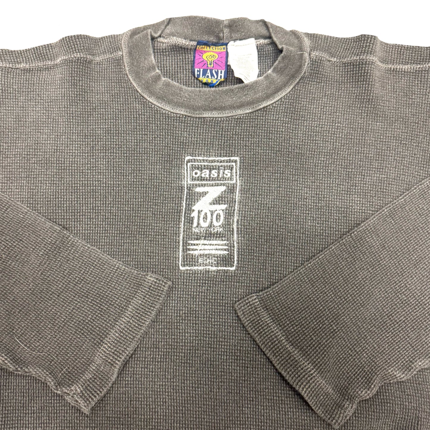 1996 OASIS Z100 NY RADIO STATION CONCERT WAFFLE KNIT L/S TEE (XL)