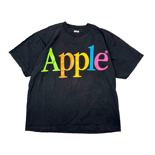1990s APPLE RAINBOW SPELLOUT GRAPHIC TEE (XL)